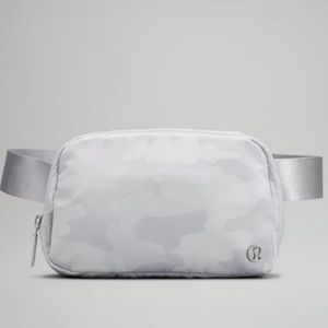 White camo lululemon belt bag